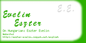evelin eszter business card